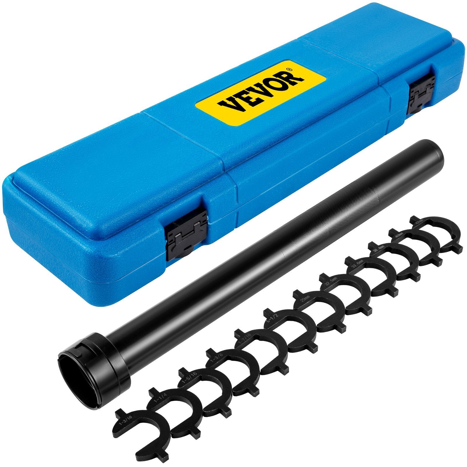 VEVOR Inner Tie Rod Tool Kit, 13 Pcs Crowfoot Adapters Inner Tie Rod Tool Set, 13 Pcs Tie Rod Removal Tool, 1/2 Inch Drive Tube Tie Rods Tool, Heavy-Duty Steel Inner Tie Rod Removal Tool for Vehicle - Premium Inner Tie Rod Tool from VEVOR - Just $64.39! Shop now at Rapidvehicles