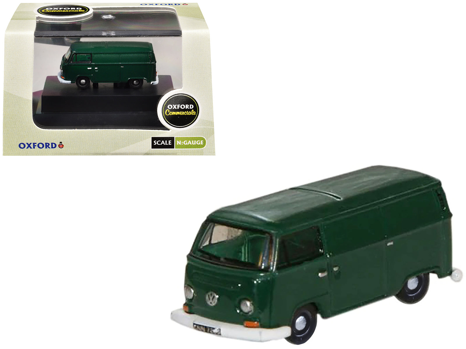 Volkswagen T2 Van Peru Green 1/148 (N) Scale Diecast Model Car by Oxford Diecast free shipping USA