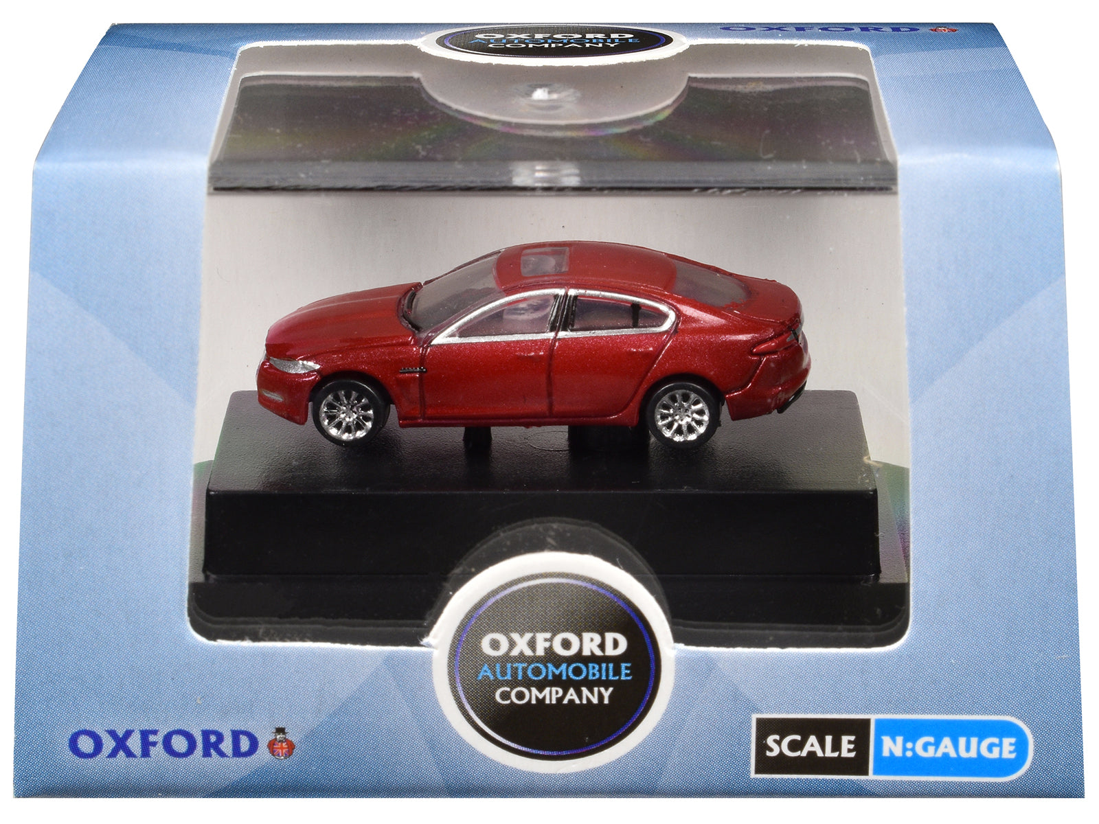 Jaguar XF RHD (Right Hand Drive) Carnelian Red 1/148 (N) Scale Diecast Model Car by Oxford Diecast free shipping USA