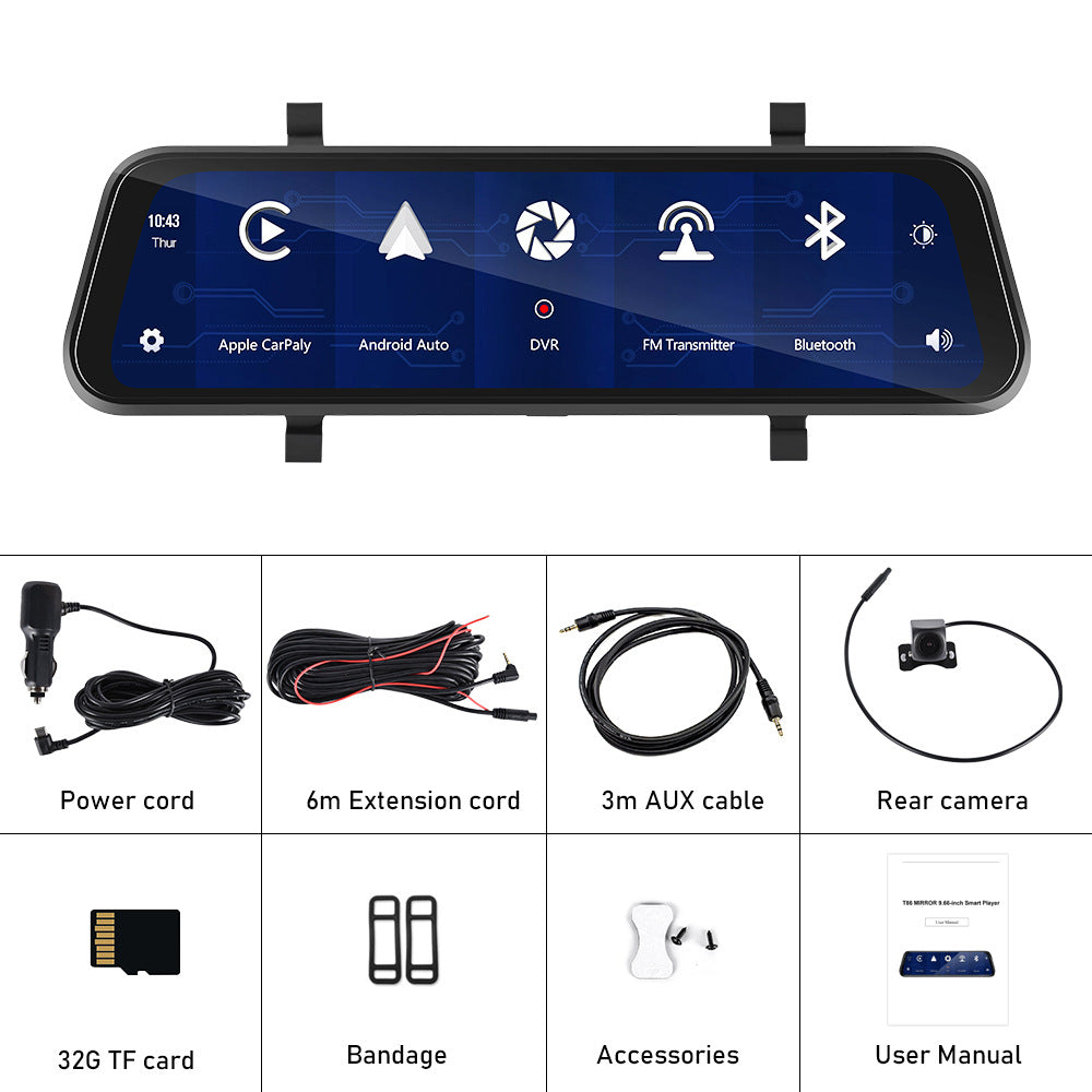 Specification Size: 9.66inch with 32GB memory, style: Car Charger Version - HD Wired 966-inch Driving Recorder - Premium Other Replacement Parts from Rapidvehicles - Just $118.99! Shop now at Rapidvehicles