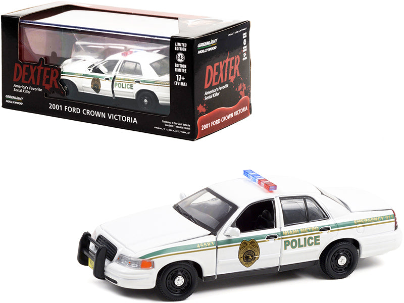 2001 Ford Crown Victoria Police Interceptor White "Miami Metro - Premium  from Rapidvehicles - Just $44.99! Shop now at Rapidvehicles