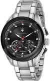 Maserati Traguardo Chronograph Stainless Steel Black Dial Quartz R8873612015 100M Men's Watch - Premium  from Rapidvehicles - Just $319.99! Shop now at Rapidvehicles