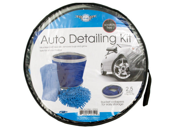 Car Wash Kit with Collapsible Bucket ( Case of 1 ) - Premium Auto Care & Maintenance from Rapidvehicles - Just $33.99! Shop now at Rapidvehicles