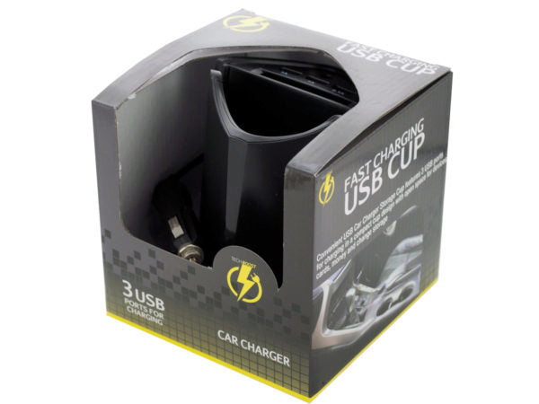 Fast Charging USB Car Storage Cup ( Case of 8 ) - Premium Auto Interior Accessories from Rapidvehicles - Just $92.99! Shop now at Rapidvehicles