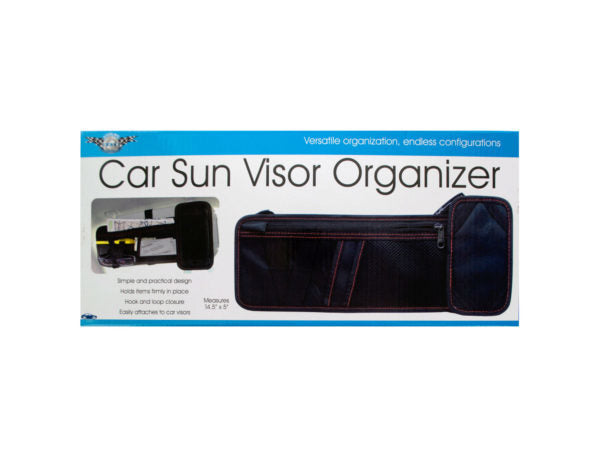 Car Sun Visor Organizer ( Case of 16 ) - Premium Auto Interior Accessories from Rapidvehicles - Just $137.99! Shop now at Rapidvehicles