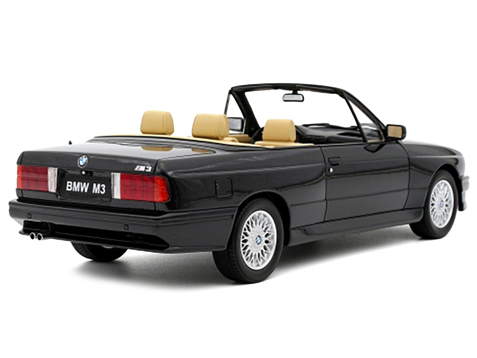 1989 BMW E30 M3 Convertible Diamond Black Metallic Limited Edition to 3000 pieces Worldwide 1/18 Model Car by Otto Mobile - Premium BMW Models from Otto Mobile - Just $173.76! Shop now at Rapidvehicles