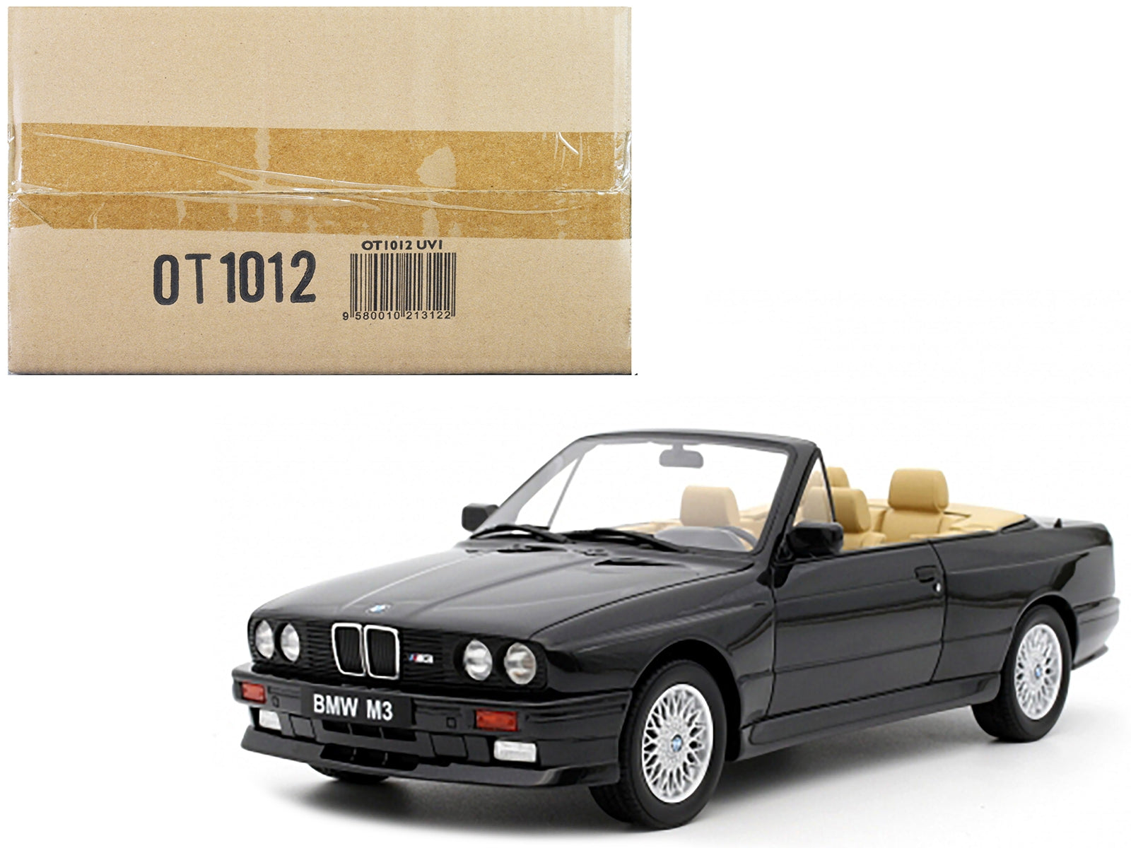 1989 BMW E30 M3 Convertible Diamond Black Metallic Limited Edition to 3000 pieces Worldwide 1/18 Model Car by Otto Mobile - Premium BMW Models from Otto Mobile - Just $165.99! Shop now at Rapidvehicles