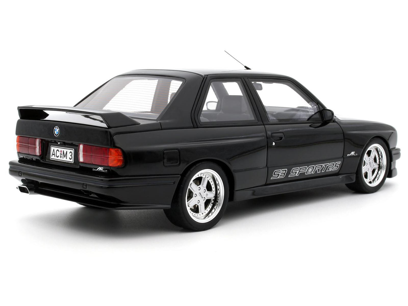 1985 BMW AC Schnitzer ACS3 Sport 2.5 Diamond Black Metallic Limited Edition to 3000 pieces Worldwide 1/18 Model Car by Otto Mobile - Premium BMW Models from Otto Mobile - Just $165.99! Shop now at Rapidvehicles