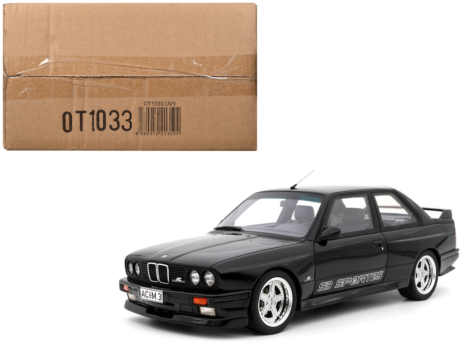 1985 BMW AC Schnitzer ACS3 Sport 2.5 Diamond Black Metallic Limited Edition to 3000 pieces Worldwide 1/18 Model Car by Otto Mobile - Premium BMW Models from Otto Mobile - Just $165.99! Shop now at Rapidvehicles