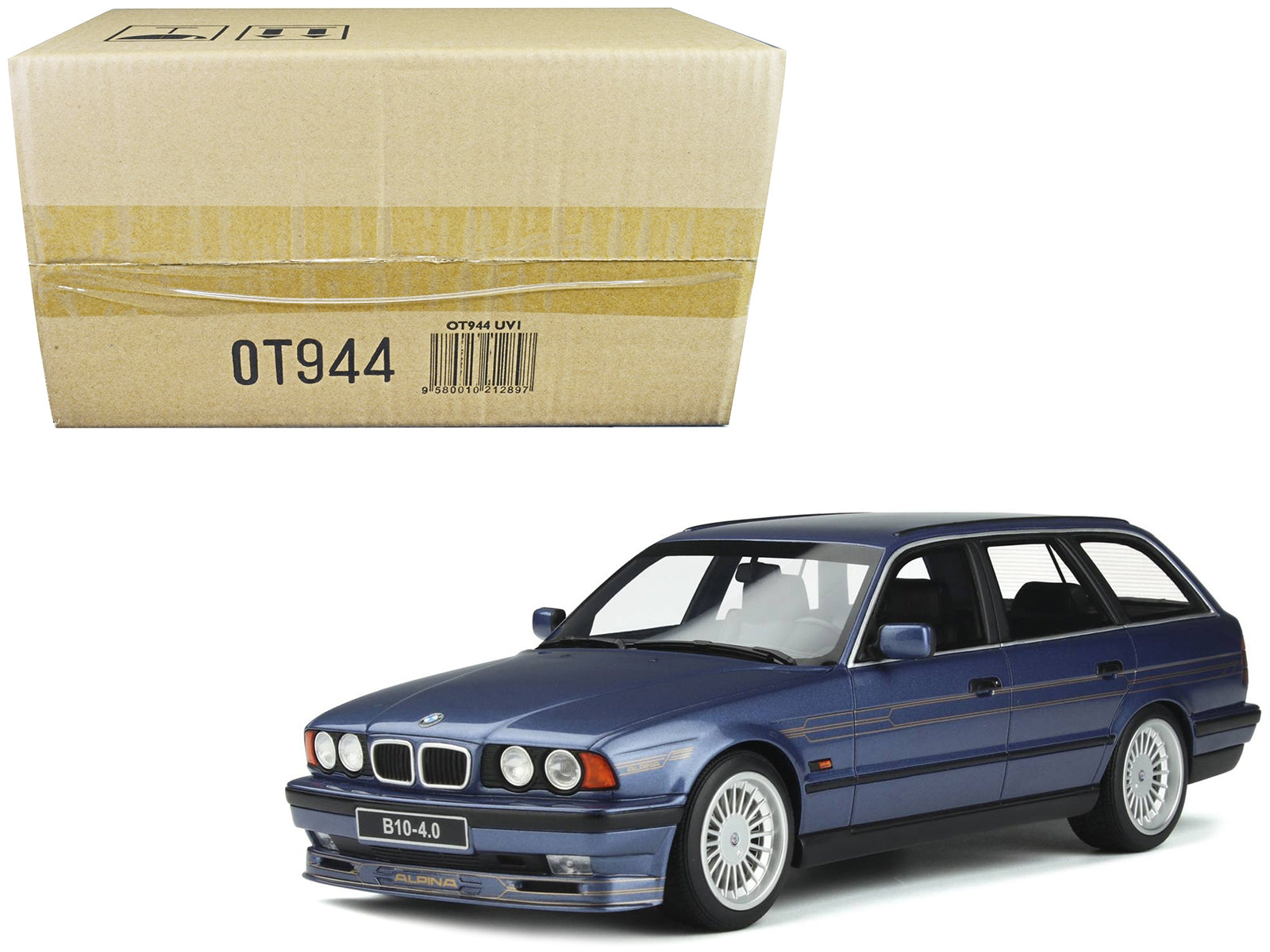 BMW E34 Alpina B10 Touring Alpina Blue Metallic Limited Edition to 3000 pieces Worldwide 1/18 Model Car by Otto Mobile - Premium BMW Models from Otto Mobile - Just $164.99! Shop now at Rapidvehicles