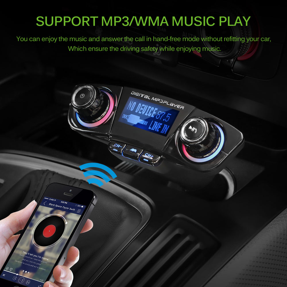 BT06 Car FM transmitter MP3 Player Audio Receiver - Premium Bath & Beauty from Teal Simba - Just $27.99! Shop now at Rapidvehicles