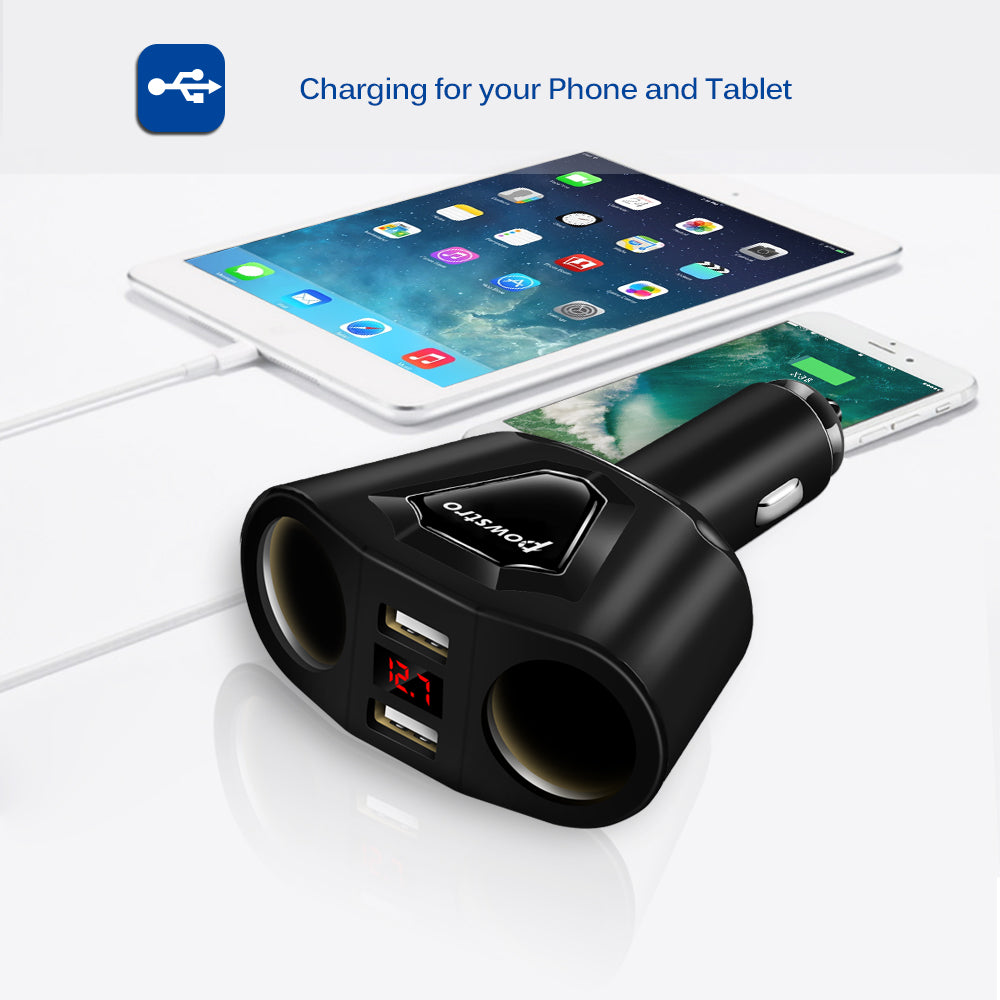 3.1A Dual USB Car Charger  Cigarette Lighter - Premium Bath & Beauty from Teal Simba - Just $10.99! Shop now at Rapidvehicles