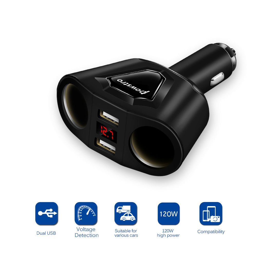 3.1A Dual USB Car Charger  Cigarette Lighter - Premium Bath & Beauty from Teal Simba - Just $10.99! Shop now at Rapidvehicles