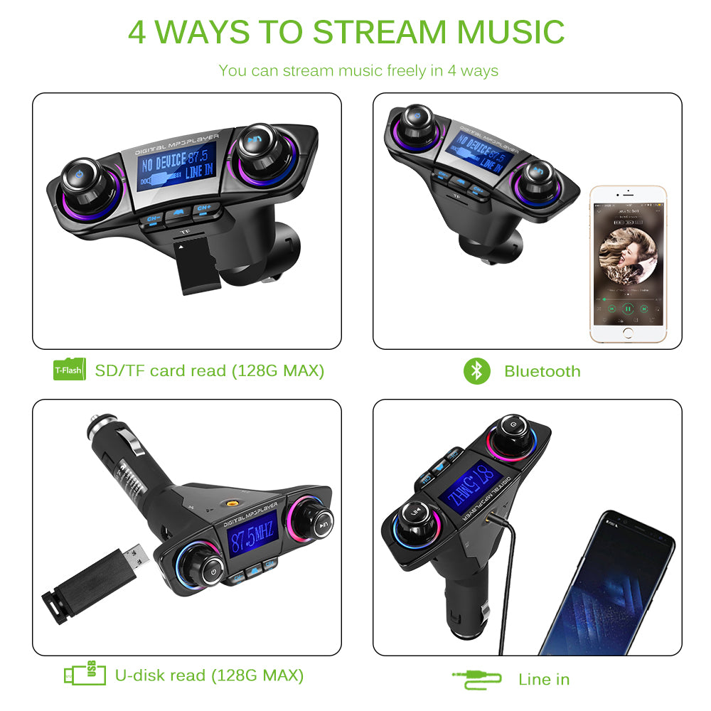 BT06 Car FM transmitter MP3 Player Audio Receiver - Premium Bath & Beauty from Teal Simba - Just $27.99! Shop now at Rapidvehicles