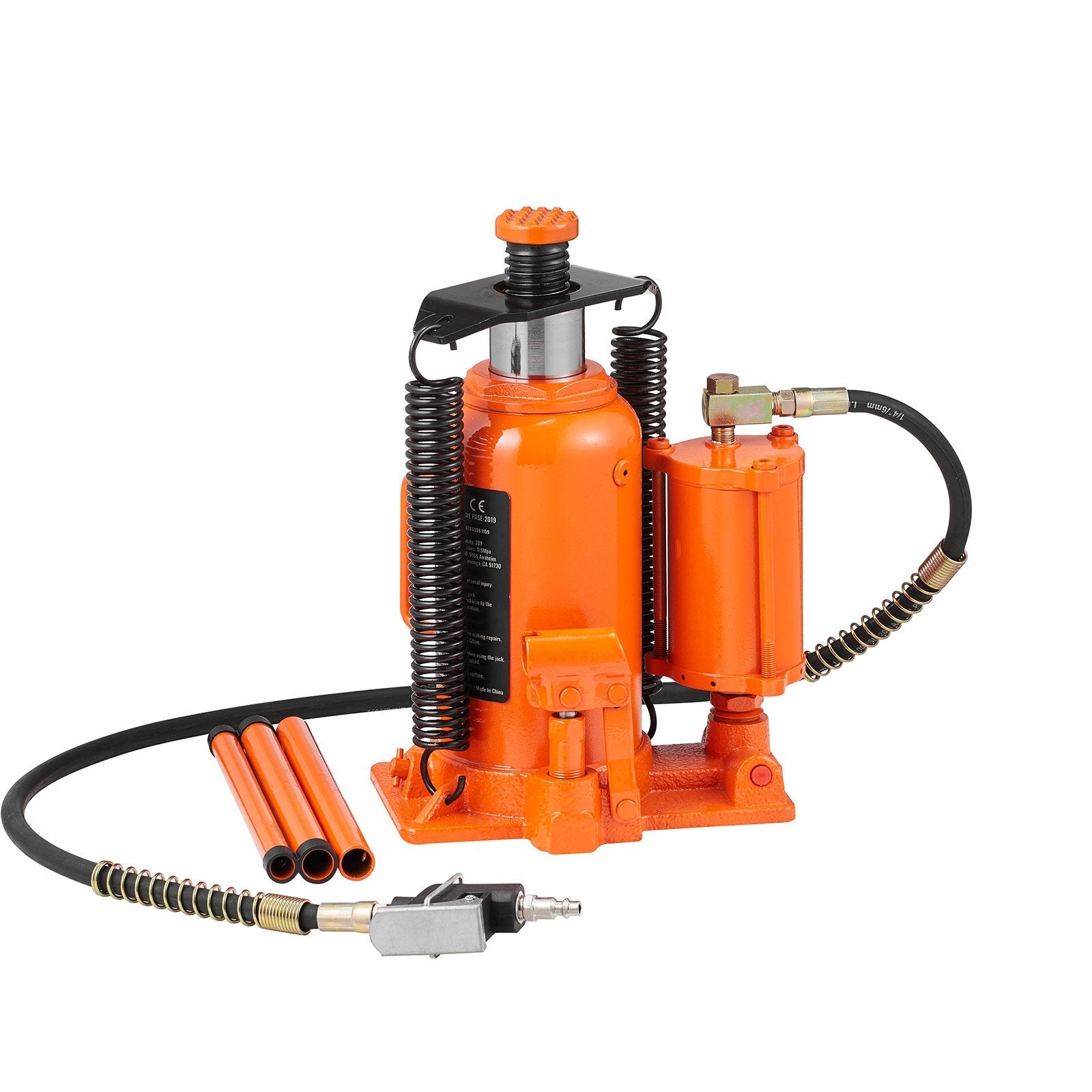 VEVOR Air Hydraulic Bottle Jack, 20 Ton/40000 LBS All Welded Bottle Jack, 10.4-19.7 inch Lifting Range, Manual Handle and Air Pump, for Car, Pickup, Truck, RV, Auto Repair, Industrial Engineering - Premium Bottle Jacks from VEVOR - Just $107.79! Shop now at Rapidvehicles