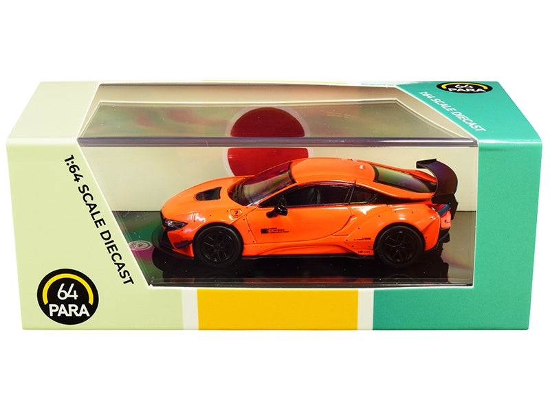 BMW i8 Liberty Walk Orange 1/64 Diecast Model Car by Paragon - Premium BMW Models from Paragon - Just $35.99! Shop now at Rapidvehicles