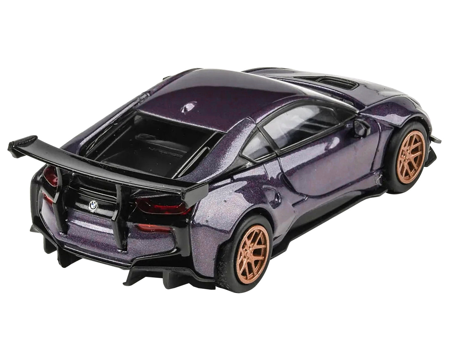 BMW i8 Liberty Walk Twilight Purple Metallic with Gold Wheels - Premium BMW Models from Paragon - Just $39.59! Shop now at Rapidvehicles