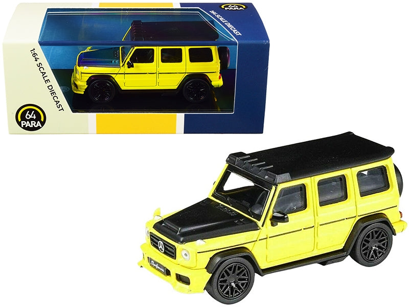 Mercedes AMG G63 Liberty Walk Wagon Bright Yellow with Black Hood - Premium Mercedes Models from Paragon - Just $24.29! Shop now at Rapidvehicles