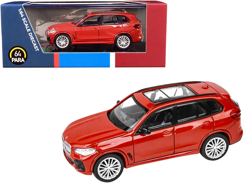 BMW X5 with Sunroof Toronto Red Metallic 1/64 Diecast Model Car by Paragon - Premium BMW Models from Paragon - Just $29.99! Shop now at Rapidvehicles