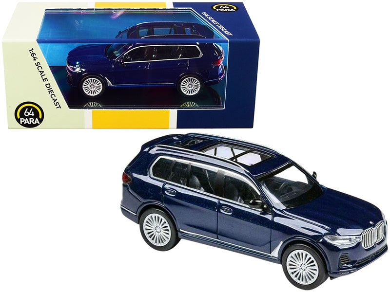 BMW X7 Tanzanite Blue Metallic 1/64 Diecast Model Car by Paragon - Premium BMW Models from Paragon - Just $33.96! Shop now at Rapidvehicles