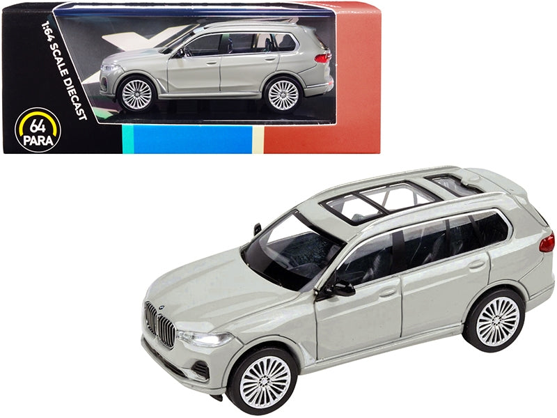 BMW X7 with Sunroof Nardo Gray 1/64 Diecast Model Car by Paragon - Premium BMW Models from Paragon - Just $36.89! Shop now at Rapidvehicles