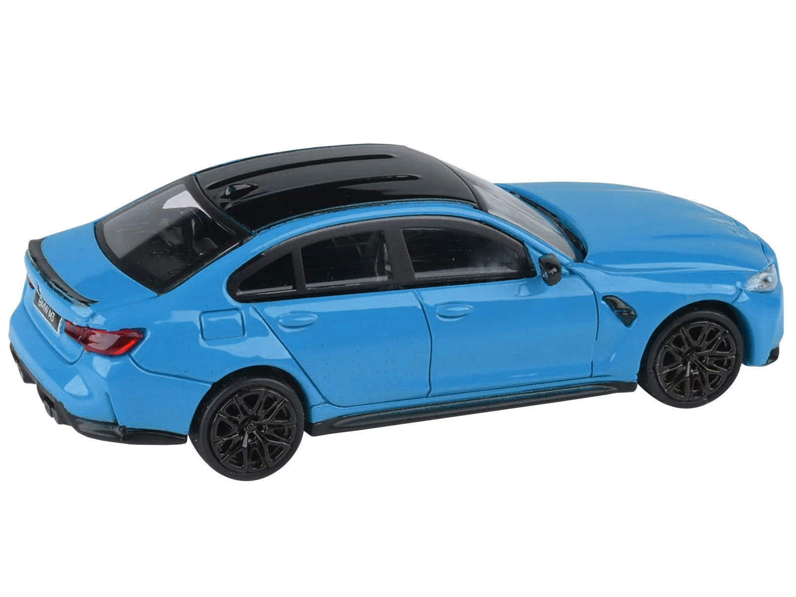 BMW M3 (G80) Miami Blue with Black Top 1/64 Diecast Model Car by Paragon Models - Premium BMW Models from Paragon - Just $30.99! Shop now at Rapidvehicles