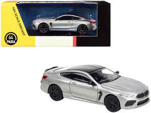 BMW M8 Coupe Donington Gray Metallic with Black Top 1/64 Diecast Model Car by Paragon - Premium BMW Models from Paragon - Just $28.99! Shop now at Rapidvehicles