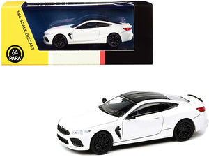 BMW M8 Coupe Alpine White with Black Top 1/64 Diecast Model Car by Paragon - Premium BMW Models from Paragon - Just $30.99! Shop now at Rapidvehicles