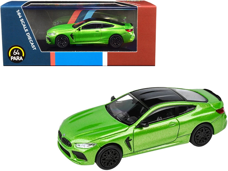 BMW M8 Coupe Java Green Metallic with Black Top 1/64 Diecast - Premium BMW Models from Paragon - Just $36.89! Shop now at Rapidvehicles