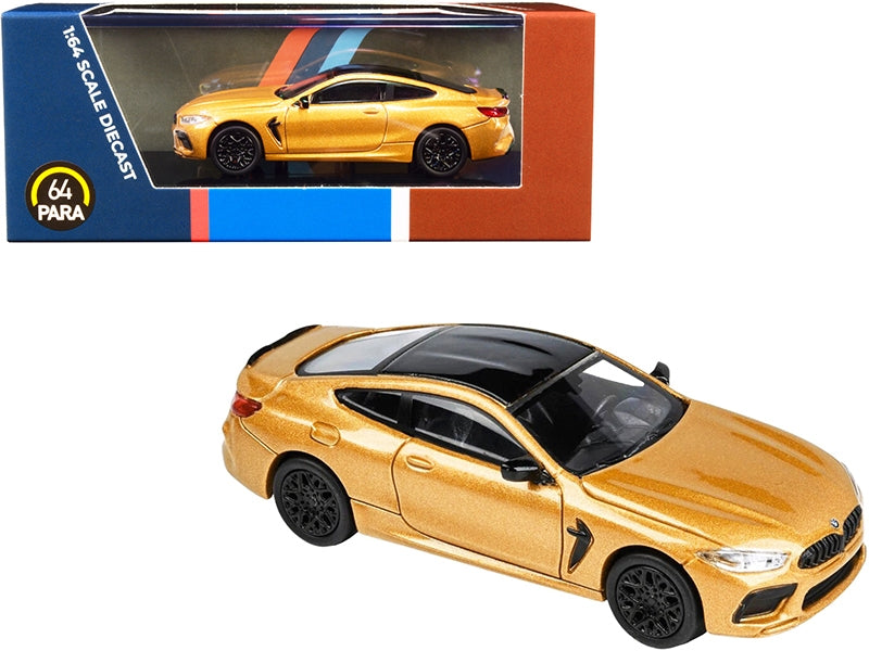 BMW M8 Coupe Ceylon Gold Metallic with Black Top 1/64 Diecast - Premium BMW Models from Paragon - Just $36.89! Shop now at Rapidvehicles