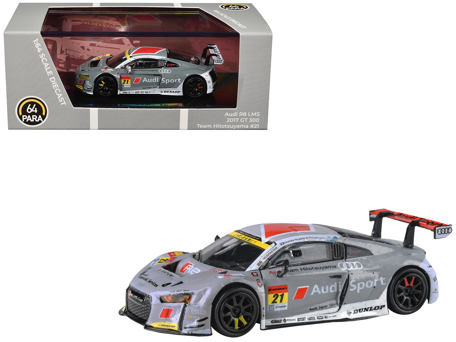 Audi R8 LMS #21 Richard Lyons - Masataka Yanagida "Team Hitotsuyama" "Super GT Series" (2017) 1/64 Diecast Model Car by Paragon Models - Premium Audi Models from Paragon - Just $40.42! Shop now at Rapidvehicles