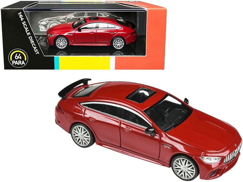 Mercedes-AMG GT 63 S with Sunroof Jupiter Red 1/64 Diecast Model - Premium Mercedes Models from Paragon - Just $36.89! Shop now at Rapidvehicles