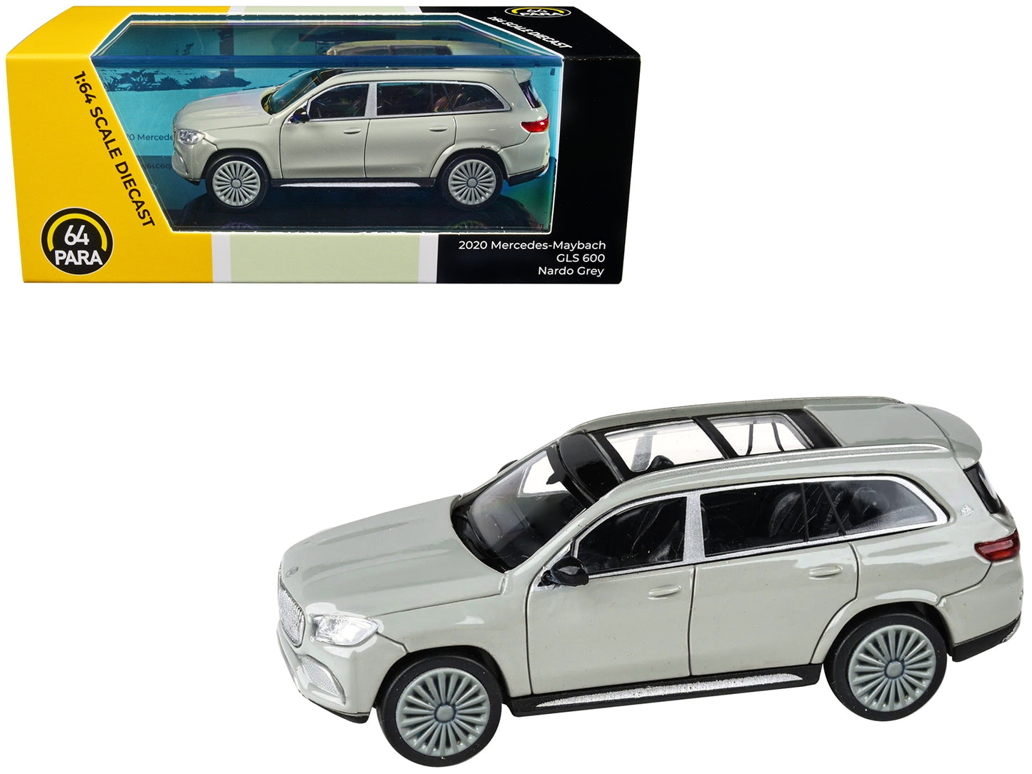 Mercedes-Maybach GLS 600 Nardo Gray with Sunroof 1/64 Diecast - Premium Mercedes Models from Paragon - Just $39.59! Shop now at Rapidvehicles