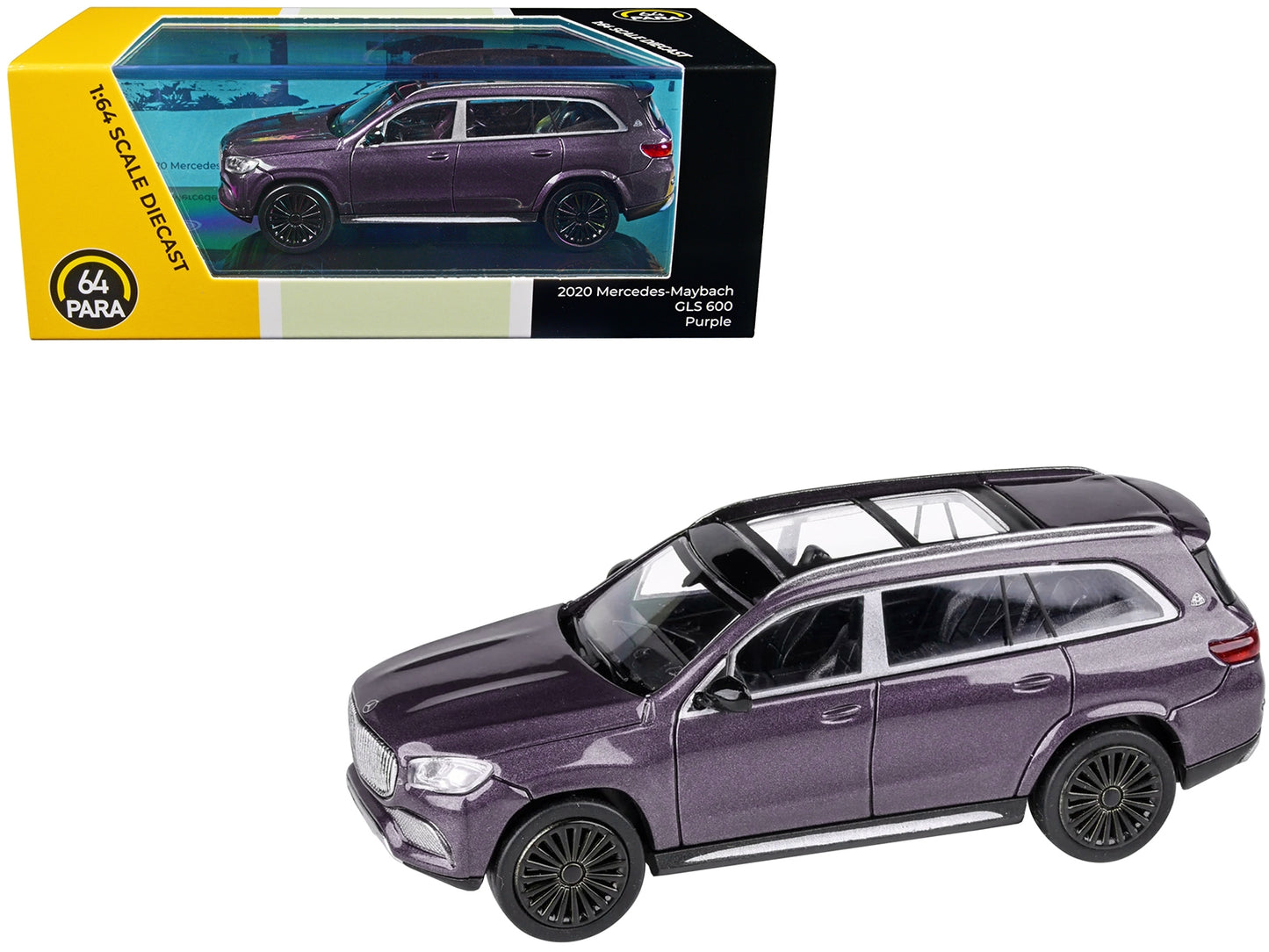 Mercedes-Maybach GLS 600 Purple Metallic with Sunroof 1/64 - Premium Mercedes Models from Paragon - Just $39.59! Shop now at Rapidvehicles