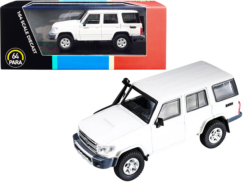 Toyota Land Cruiser 76 French Vanilla Pearl White 1/64 Diecast Model Car by Paragon free shipping USA