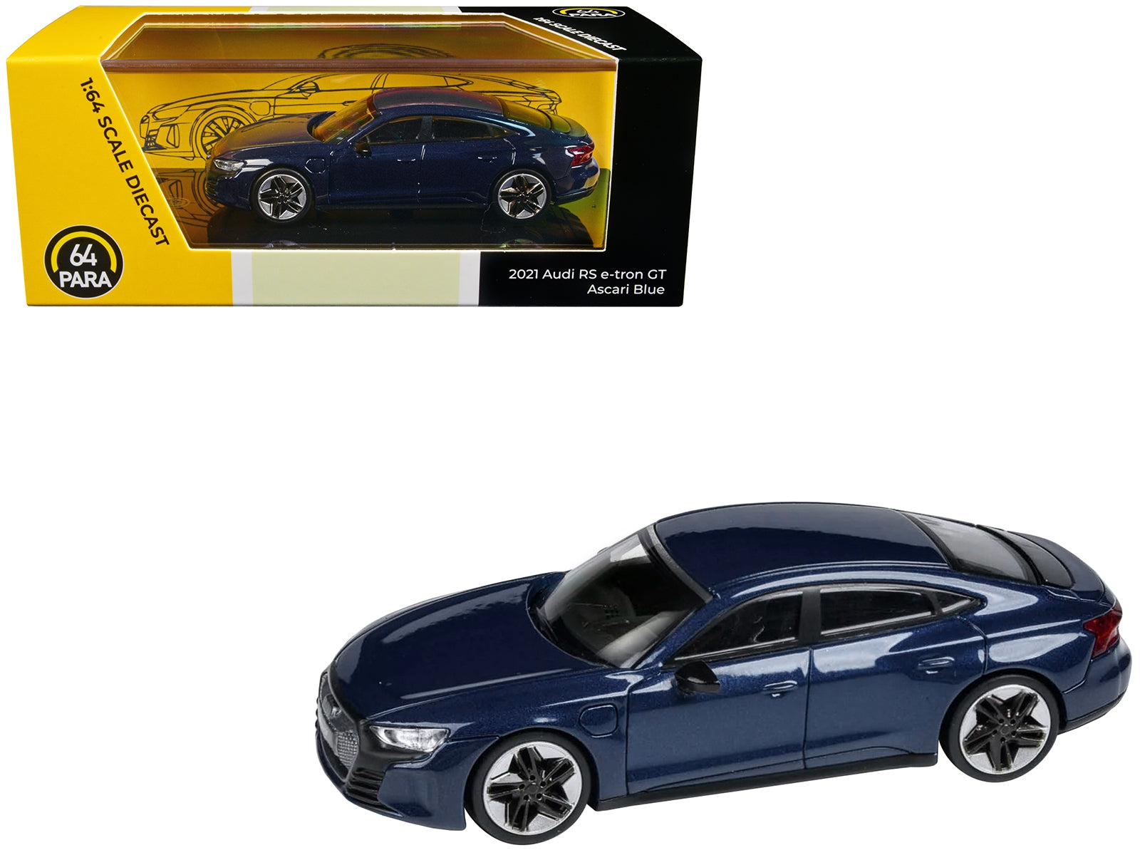 Audi E-tron GT RS Ascari Blue Metallic 1/64 Diecast Model Car by Paragon Models - Premium Audi Models from Paragon - Just $30.99! Shop now at Rapidvehicles