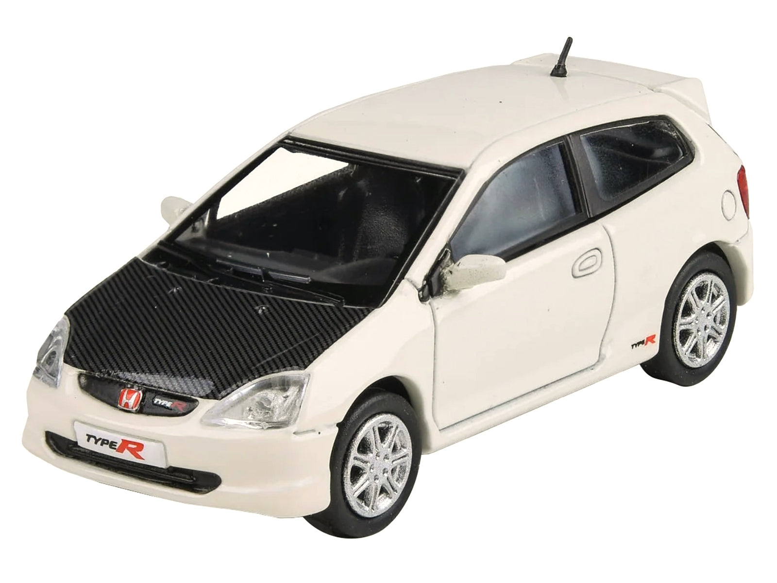 2001 Honda Civic Type R EP3 White with Carbon Hood 1/64 Diecast Model Car by Paragon Models - Premium Honda Models from Paragon - Just $35.57! Shop now at Rapidvehicles