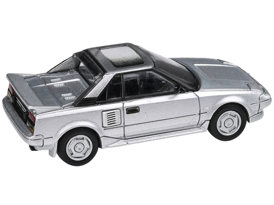 1985 Toyota MR2 MK1 Super Silver Metallic with Sunroof 1/64 - Premium Toyota Models from Paragon - Just $39.59! Shop now at Rapidvehicles