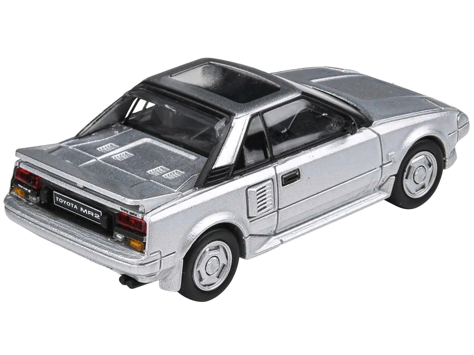 1985 Toyota MR2 MK1 Super Silver Metallic with Sunroof 1/64 Diecast Model Car by Paragon Models - Premium Toyota Models from Paragon - Just $35.57! Shop now at Rapidvehicles