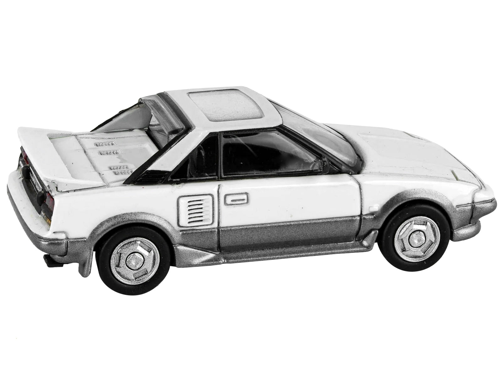 1985 Toyota MR2 MK1 White and Silver Metallic with Sun Roof 1/64 - Premium Toyota Models from Paragon - Just $43.99! Shop now at Rapidvehicles