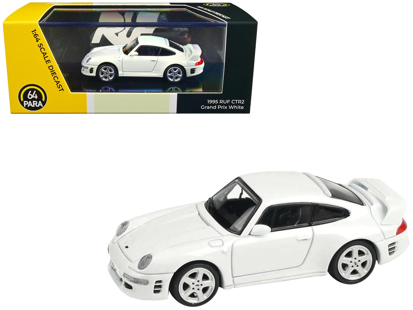 RUF CTR2 Grand Prix White 1/64 Diecast Model Car by Paragon - Premium Porsche Models from Paragon - Just $35.99! Shop now at Rapidvehicles