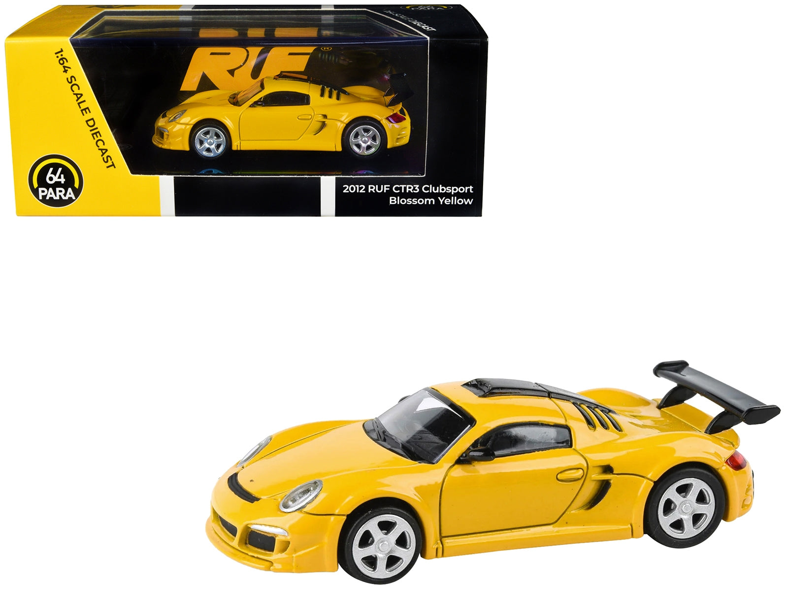 2012 RUF CTR3 Clubsport Blossom Yellow 1/64 Diecast Model Car by Paragon Models - Premium Porsche Models from Paragon - Just $35.57! Shop now at Rapidvehicles