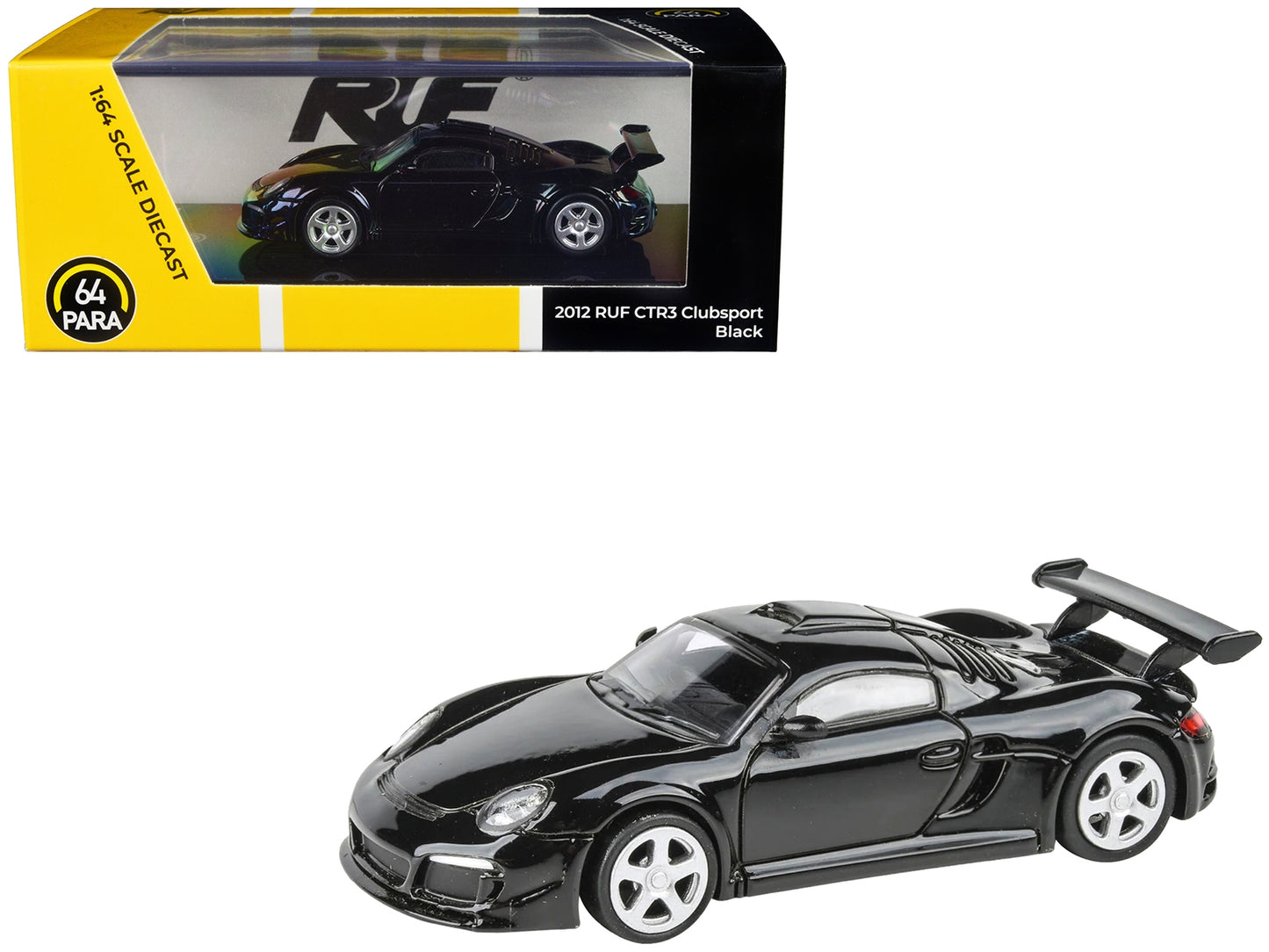 2012 RUF CTR3 Clubsport Black 1/64 Diecast Model Car by Paragon - Premium Porsche Models from Paragon - Just $39.59! Shop now at Rapidvehicles