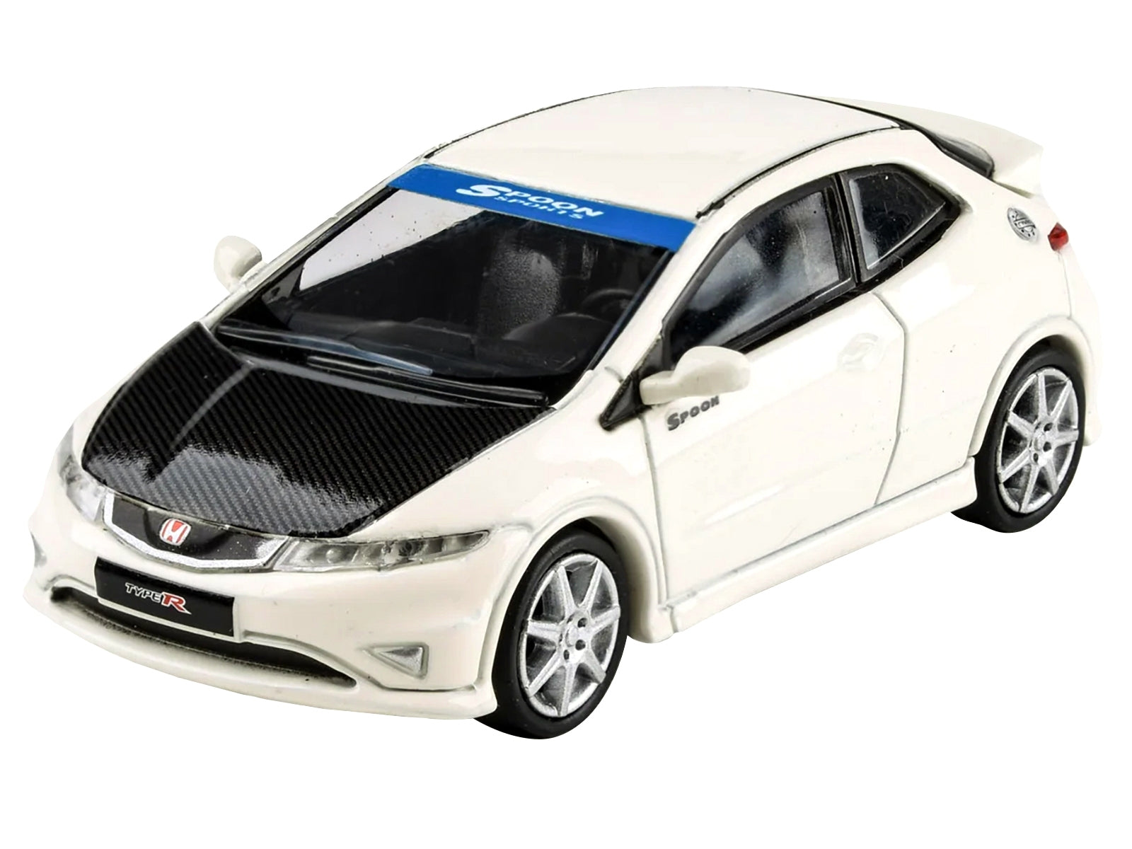 2007 Honda Civic Type R FN2 Championship White with Carbon Hood 1/64 Diecast Model Car by Paragon Models - Premium Honda Models from Paragon - Just $35.57! Shop now at Rapidvehicles