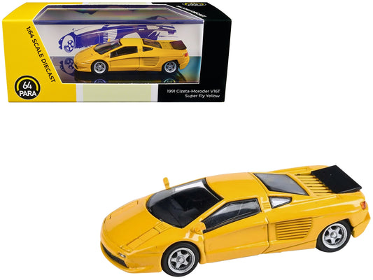 1991 Cizeta V16T Super Fly Yellow 1/64 Diecast Model Car by - Premium Other from Paragon - Just $43.99! Shop now at Rapidvehicles