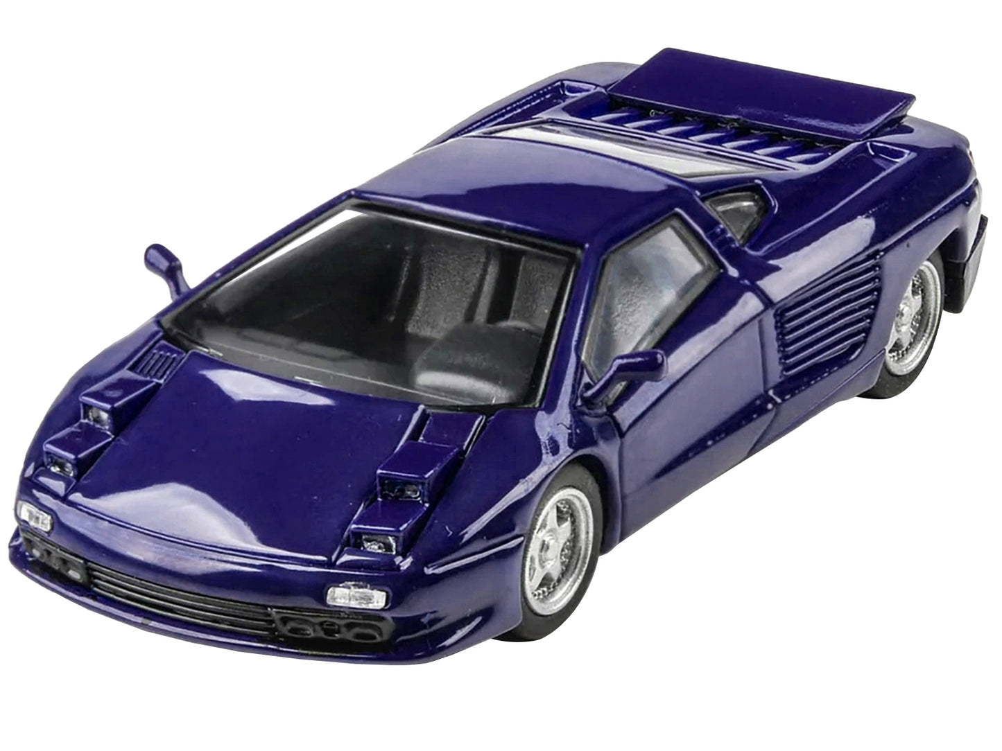 1991 Cizeta V16T Monterey Blue 1/64 Diecast Model Car by Paragon