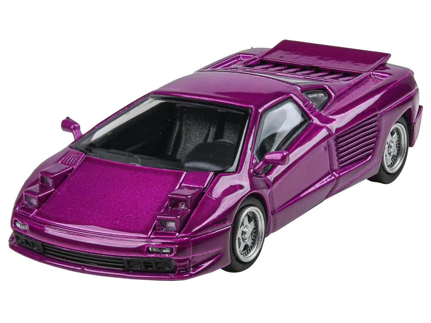 1991 Cizeta V16T Purple Metallic 1/64 Diecast Model Car by