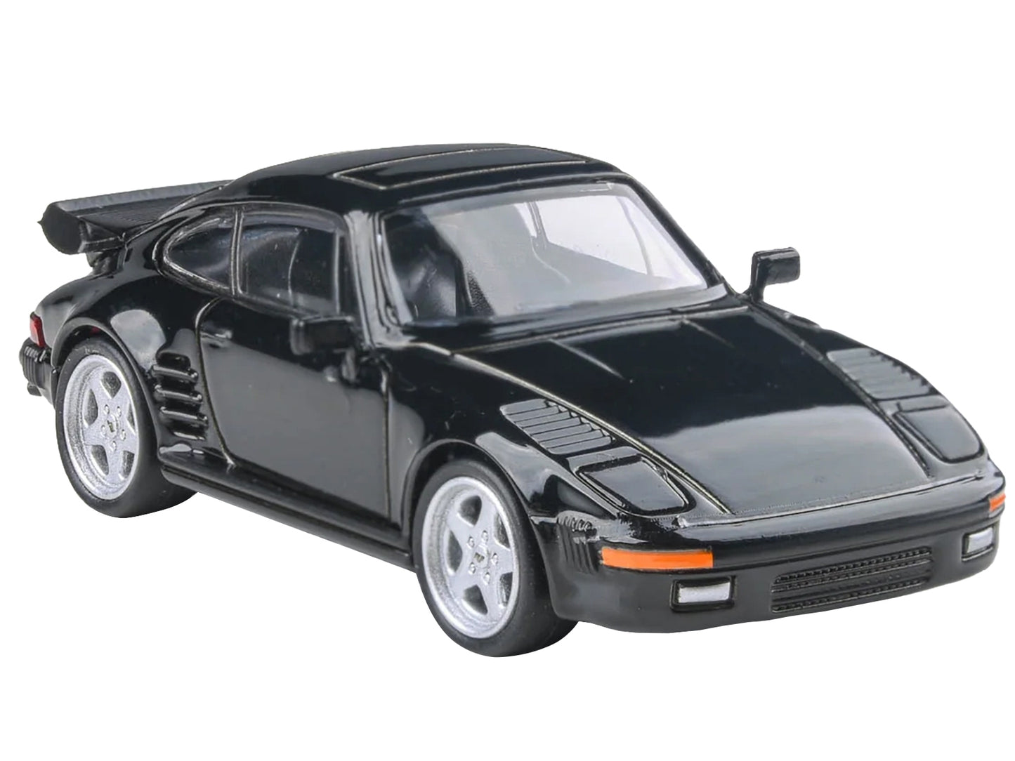 1986 RUF BTR Slantnose Black 1/64 Diecast Model Car by Paragon