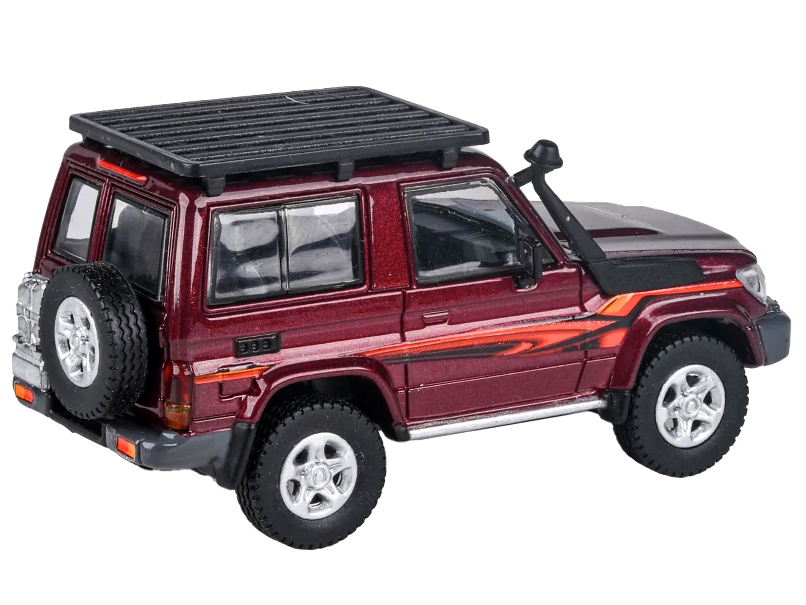 2014 Toyota Land Cruiser LC 71 Red Metallic with Graphics 1/64 Diecast Model Car by Paragon Models - Premium Toyota Models from Paragon - Just $25.89! Shop now at Rapidvehicles