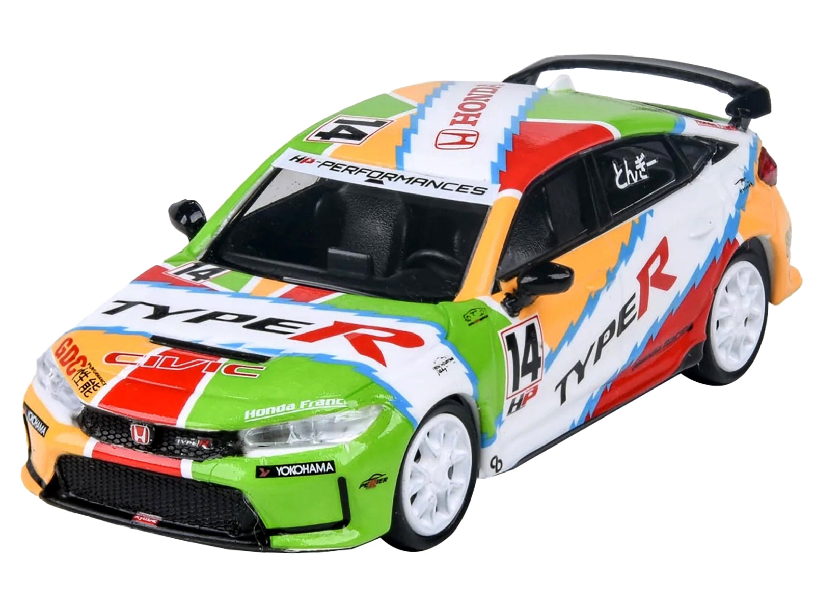 2023 Honda Civic Type R FL5 #14 "JACCS" Livery 1/64 Diecast Model Car by Paragon Models - Premium Honda Models from Paragon - Just $36.37! Shop now at Rapidvehicles